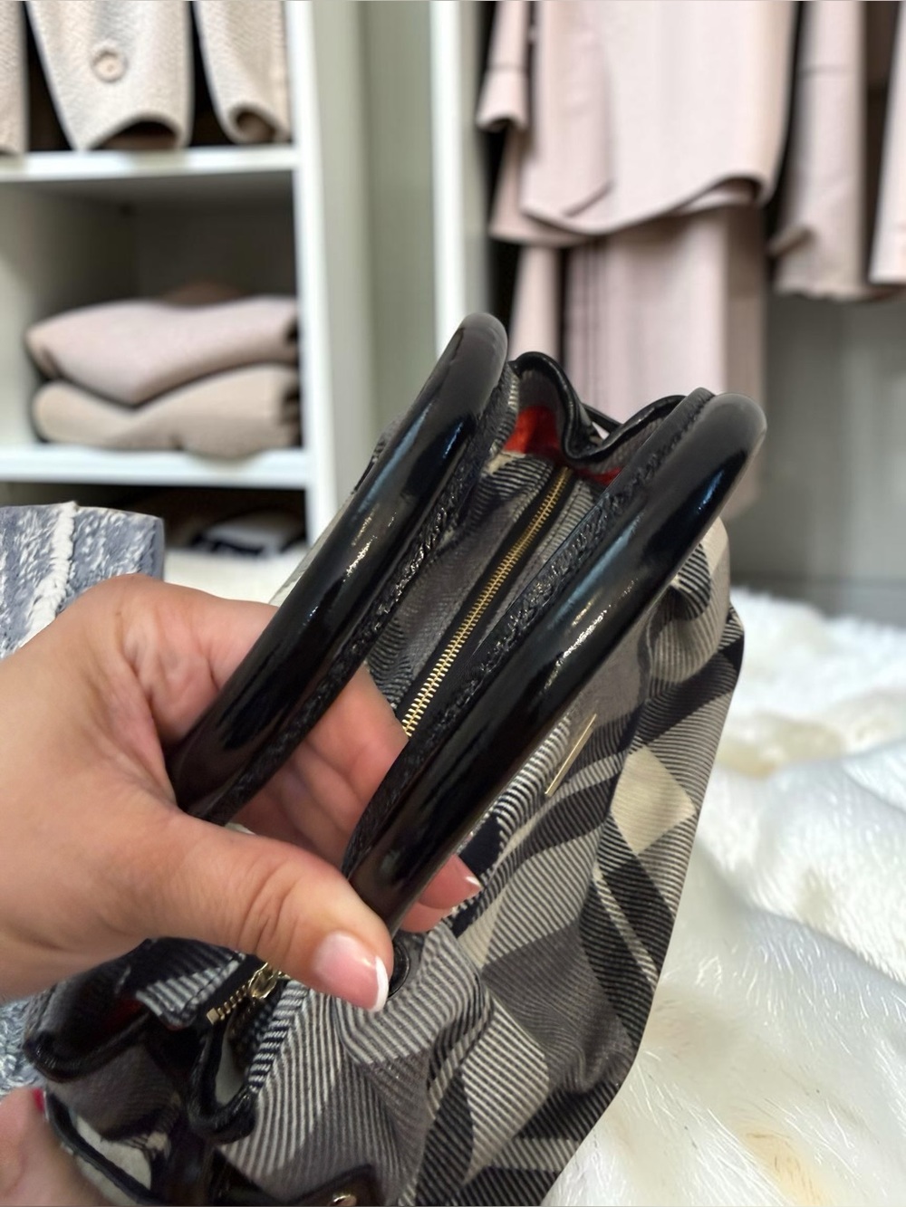 kate spade Black and Gray Plaid Shoulder Bag - Picture 5 of 13
